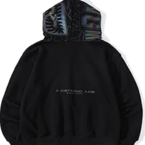 BAPE One Point Ape Head Shark Relaxed Fit Full Zip Hoodie (Size Large) - Picture 2 of 13